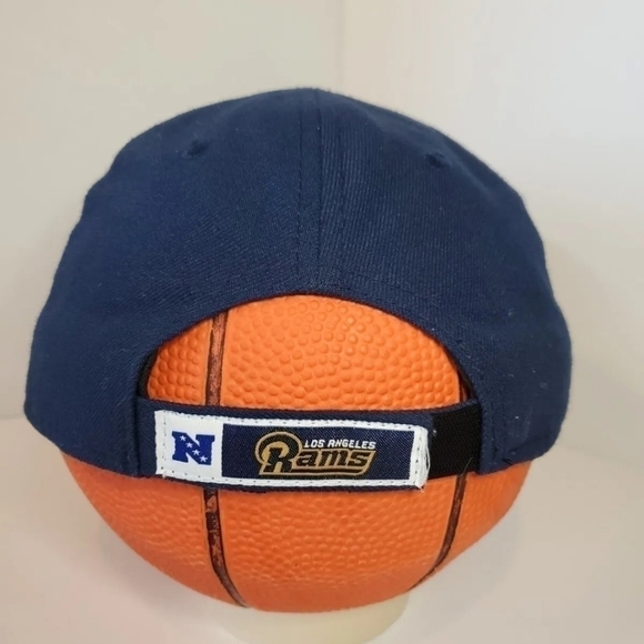 NEW Era 9Forty Los Angeles LA Rams NFL Youth Adjustable Strapback Cap Hat Navy - Picture 5 of 8